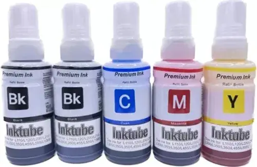 Kit-de-5-Tinta-Premium-Ink-Compativel-EcoTank-664-T664-L100-L110-L200-L210-L300-L355-L365-L380-L395-L455-L475-L495-L550-L555-L565-L575-L800-L1300-L1800-Preto-Ciano-Magenta-Amarelo-Epson-1