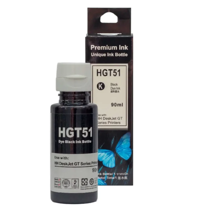 Tinta Preta Premium ink Compatível HP GT51 Ink Tank