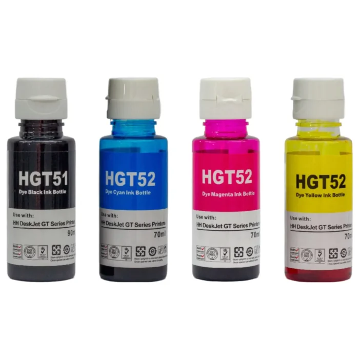 15265073379-kit-04-cores-tinta-compativel-com-hp-hgt51-hgt52-m0h56al-hp-deskjet-gt-series-ink-tank-gt5822-gt Kit 4 Tintas Compatível HP